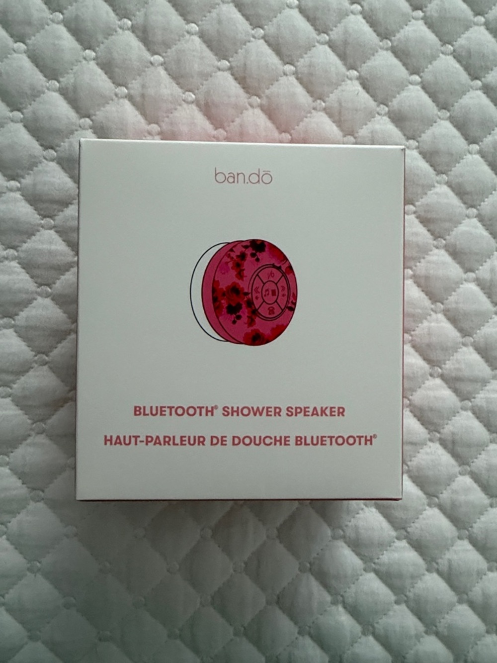 ban.do Floral Pink Bluetooth Shower Speaker